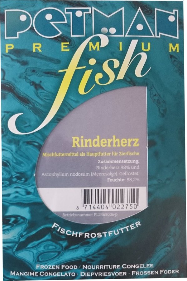 800192 - PETMAN fish - Rinderherz - Blister 100g